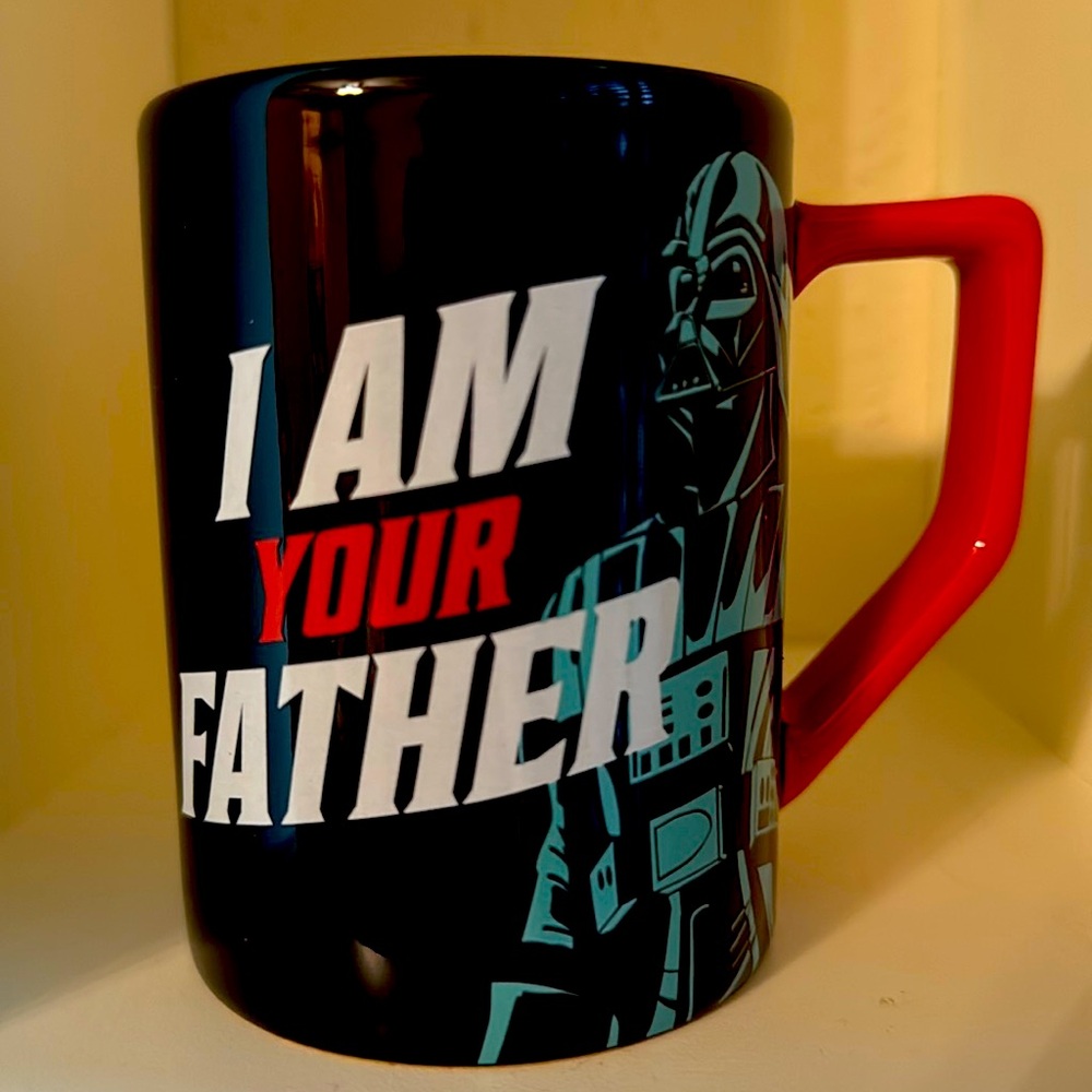 Disney Black and Red Darth Vader "I Am Your Father" Coffee Mug